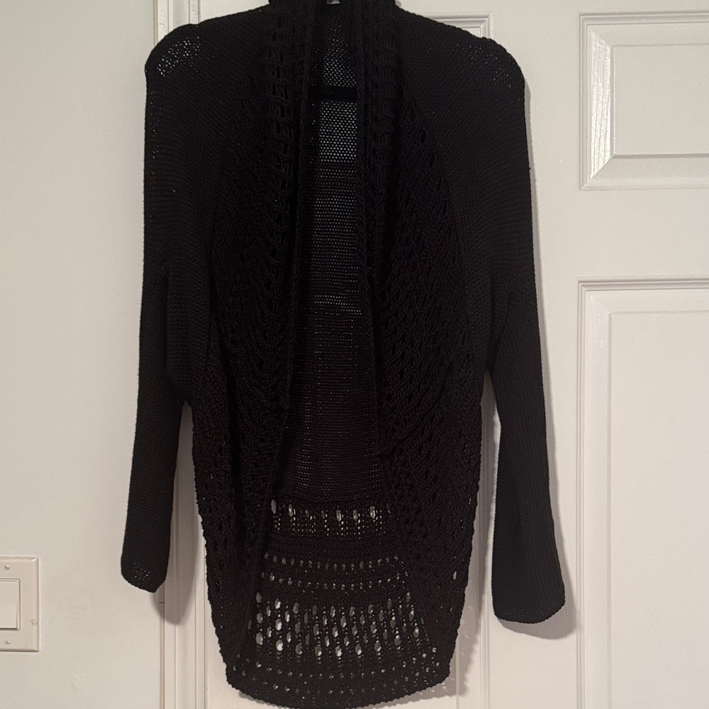 White House Black Market Black Knit Cardigan